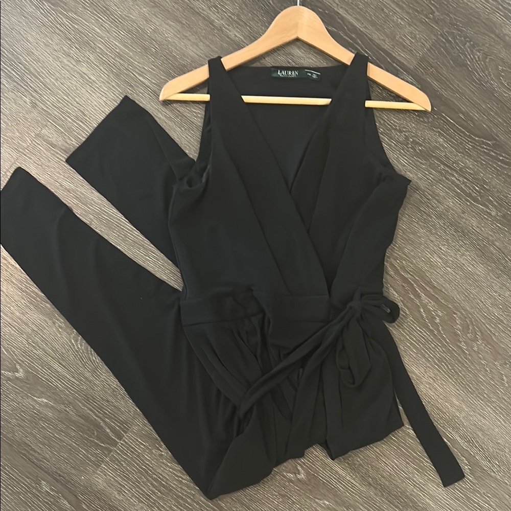 Ralph Lauren Black Sleeveless Jumpsuit